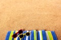 Summer beach border background copy space Royalty Free Stock Photo