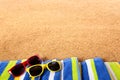 Summer beach border background Royalty Free Stock Photo