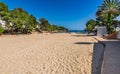 Majorca island, beautiful sand beach in Cala Dor