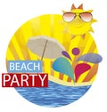 Summer beach party