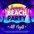 Summer Beach Party gradient background Royalty Free Stock Photo