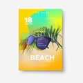 Summer beach party poster. Royalty Free Stock Photo