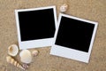 Summer beach photo frames Royalty Free Stock Photo