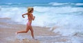 Summer beach run Royalty Free Stock Photo