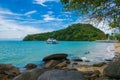 Summer beach sand sea view phuket thailand