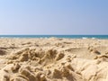 Summer beach sand water background Royalty Free Stock Photo