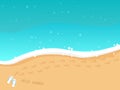 Summer beach top view Royalty Free Stock Photo