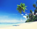 Summer Beach Tropical Paradise Seascape Concept Royalty Free Stock Photo