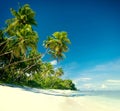 Summer Beach Tropical Paradise Seascape Concept Royalty Free Stock Photo