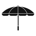 Summer beach umbrella icon, simple style Royalty Free Stock Photo