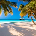 705 Summer Beach Vibes: A vibrant and sunny background featuring summer beach vibes with palm trees and vibrant colors that crea