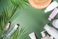 Summer beauty care mock up Royalty Free Stock Photo