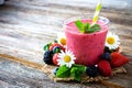 Summer berries smoothie Royalty Free Stock Photo