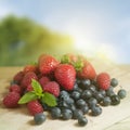 Summer Berry Fruits Royalty Free Stock Photo