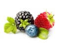 Summer berry fruits isolated Royalty Free Stock Photo