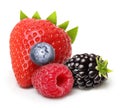 Summer berry fruits isolated Royalty Free Stock Photo