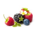 Summer Berry Fruits Isolated Royalty Free Stock Photo