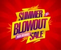 Summer blowout sale banner design