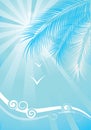 Summer blue background