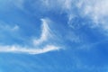 Summer blue sky cloud gradient light white background. The beauty is clear, cloudy, in the sunlight a calm bright light Royalty Free Stock Photo