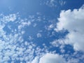 Summer blue sky cloud gradient light white background.