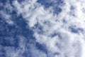 Summer blue sky clouds gradient light white background. Beauty clear clouds in sunlight Royalty Free Stock Photo