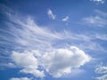 Summer blue sky with small white clouds Royalty Free Stock Photo