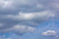summer blue skys hidden by overcast clouds Royalty Free Stock Photo