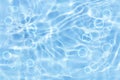 Summer blue water bubbles abstract or natural wave texture background Royalty Free Stock Photo