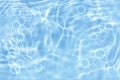 Summer blue water bubbles abstract or natural wave texture background Royalty Free Stock Photo