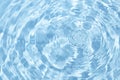 Summer blue water wave abstract or natural rippled swirl texture background Royalty Free Stock Photo