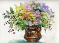 Summer bouquet of flowers