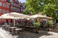 summer cafe on the street of the of Copenhagen