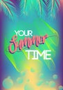 Summer california tumblr backgrounds set with palms, sky and sunset. Summer placard poster flyer invitation card. Summertime.