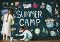 Summer Camp Adventure Exploration Enjoyment Concept Royalty Free Stock Photo