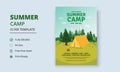 Summer Camp Flyer Template, Kids Summer Camp Flyer Template, Scouts Summer Camp Flyer Template