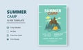 Summer Camp Flyer Template, Kids Summer Camp Flyer Template, Scouts Summer Camp Flyer Template