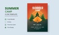 Summer Camp Flyer Template, Kids Summer Camp Flyer Template, Scouts Summer Camp Flyer Template