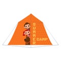 Summer camp icon Royalty Free Stock Photo