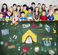 Summer Camp Learning Exploration Outdoors Concept Royalty Free Stock Photo