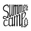 Summer camp lettering