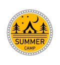 summer camp logo is a graphical representation