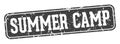 summer camp rectangular sign. summer camp stamp Royalty Free Stock Photo