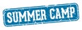 summer camp rectangular sign. summer camp stamp Royalty Free Stock Photo