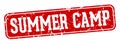 summer camp rectangular sign. summer camp stamp Royalty Free Stock Photo