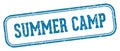summer camp stamp. summer camp rectangular stamp on white background Royalty Free Stock Photo