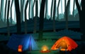 Summer Camp Tent Outdoor Jungle Nature Adventure Holiday