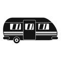 Summer camp trailer icon, simple style Royalty Free Stock Photo