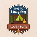 Summer Camping Emblem
