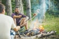 Summer camping, hiking, vacation Royalty Free Stock Photo